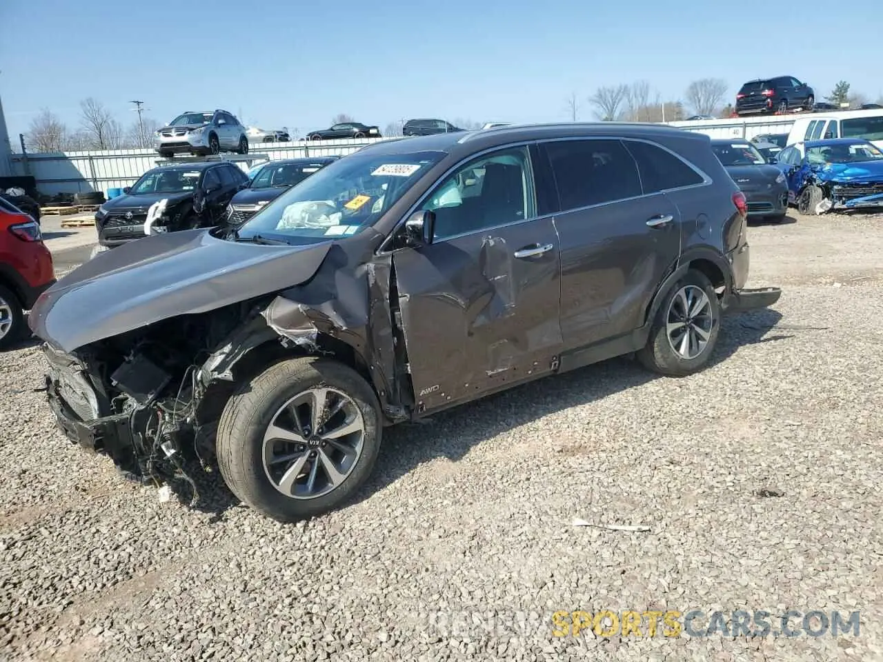 1 Photograph of a damaged car 5XYPHDA59KG448467 KIA SORENTO 2019