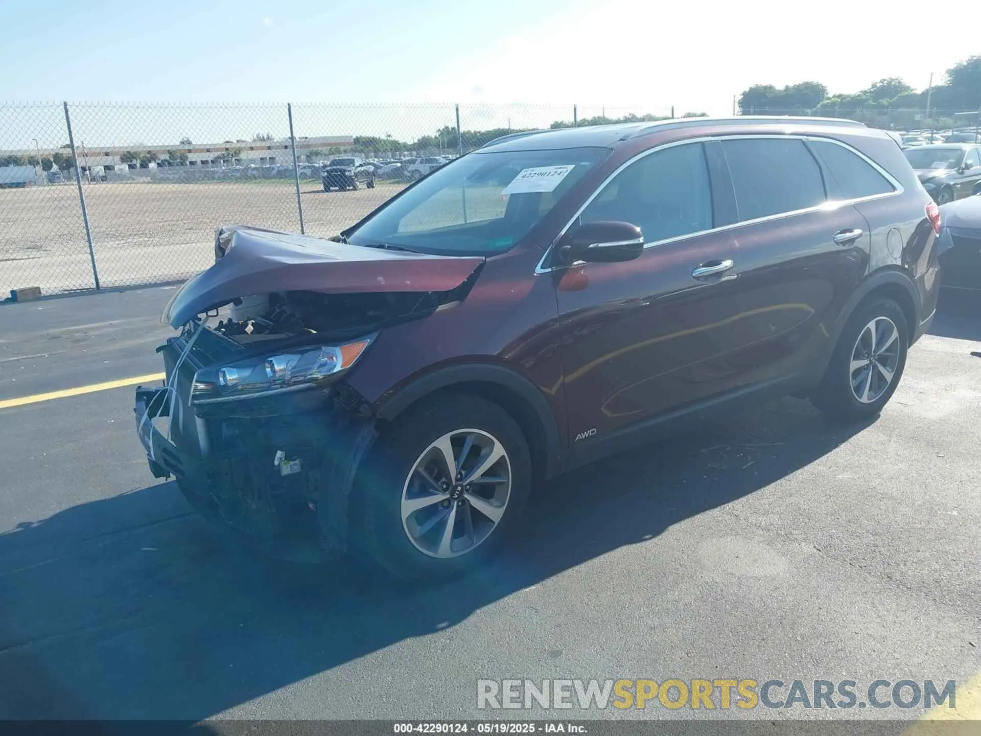 2 Photograph of a damaged car 5XYPHDA5XKG537867 KIA SORENTO 2019