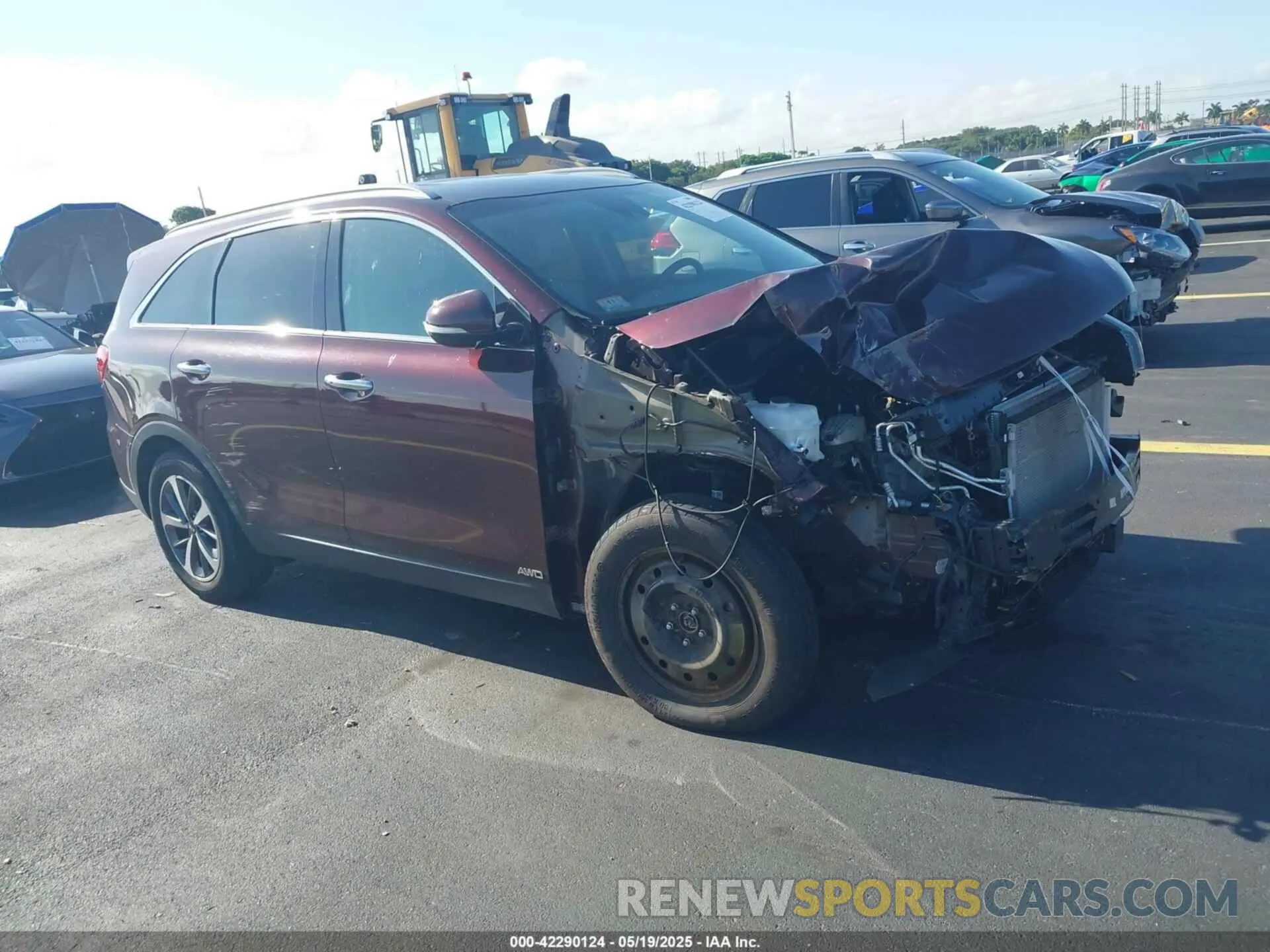 6 Photograph of a damaged car 5XYPHDA5XKG537867 KIA SORENTO 2019