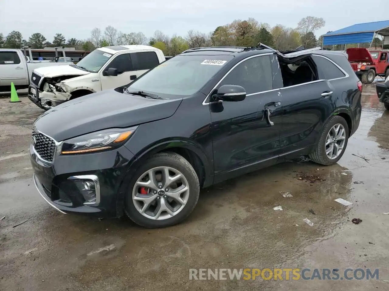 1 Photograph of a damaged car 5XYPK4A51KG454040 KIA SORENTO 2019