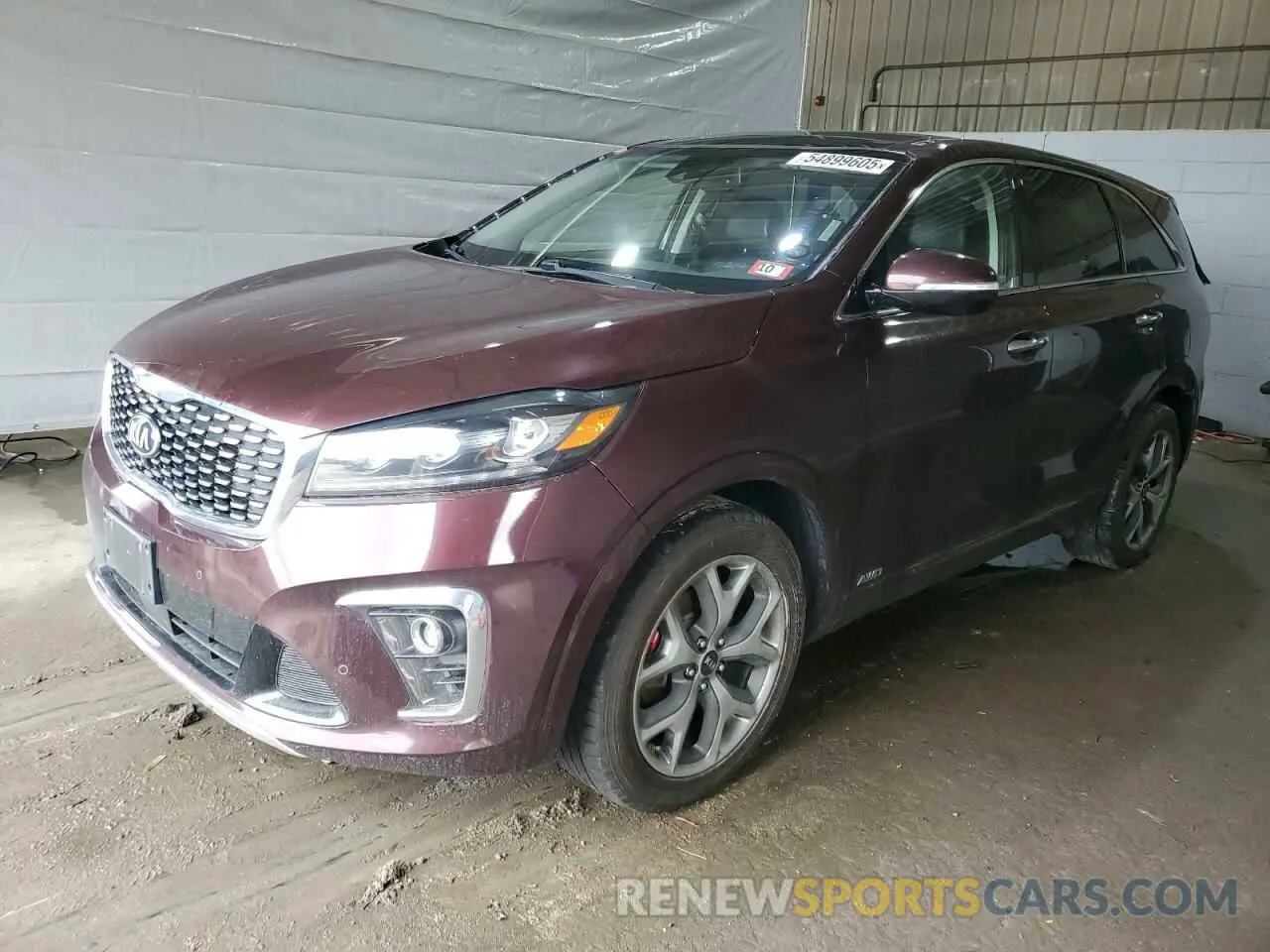1 Photograph of a damaged car 5XYPKDA51KG524457 KIA SORENTO 2019