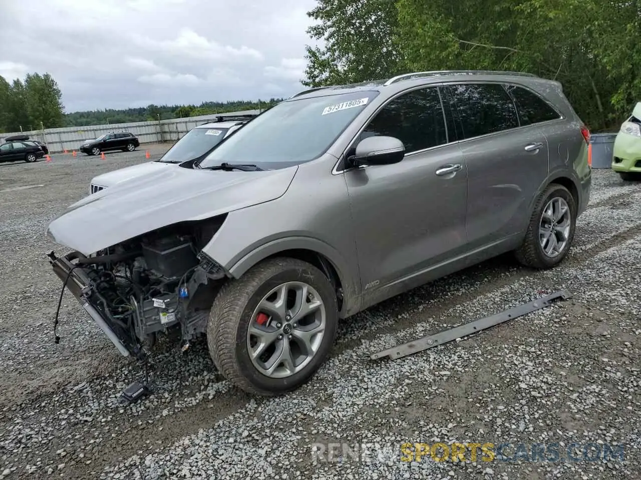 1 Photograph of a damaged car 5XYPKDA54KG459474 KIA SORENTO 2019