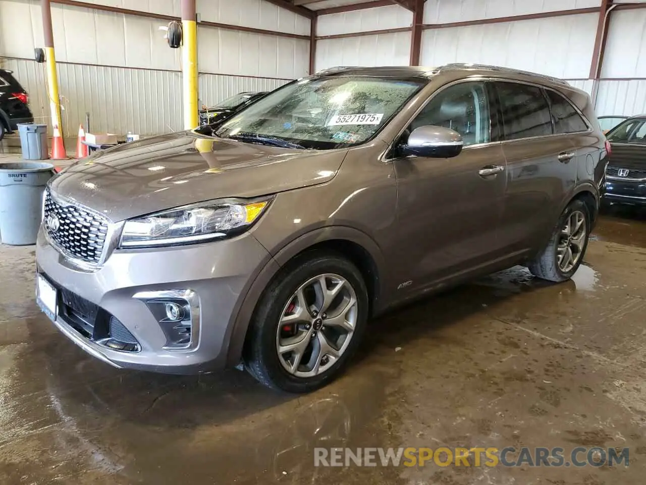 1 Photograph of a damaged car 5XYPKDA55KG444580 KIA SORENTO 2019