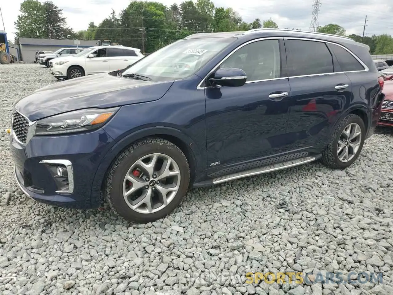1 Photograph of a damaged car 5XYPKDA56KG477989 KIA SORENTO 2019