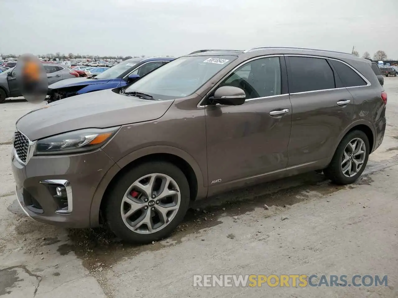 1 Photograph of a damaged car 5XYPKDA57KG470436 KIA SORENTO 2019