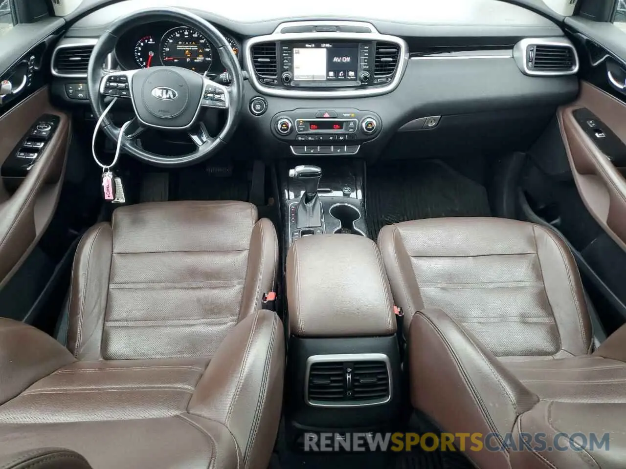8 Photograph of a damaged car 5XYPKDA5XKG494410 KIA SORENTO 2019