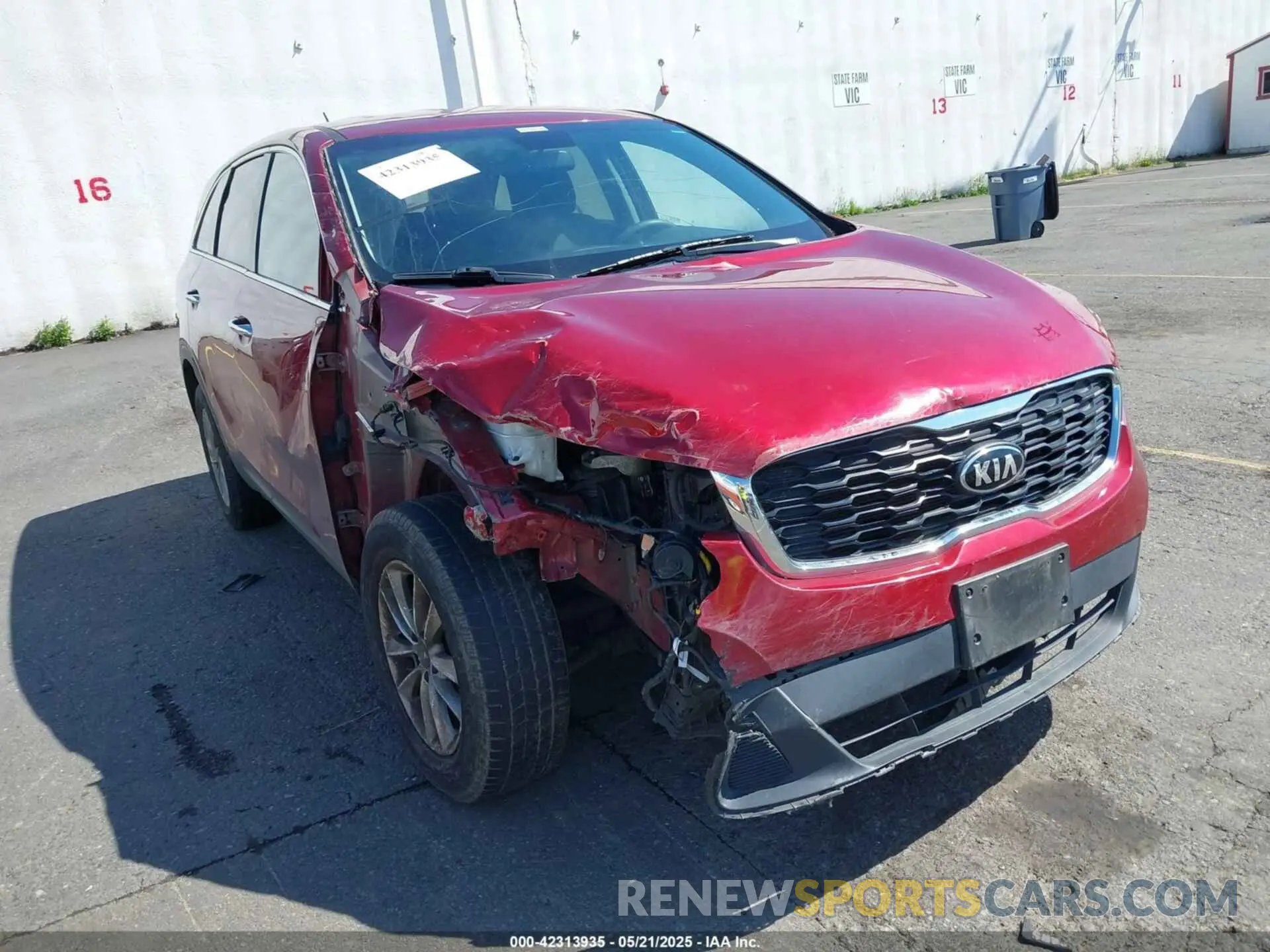 1 Photograph of a damaged car 5XYPG4A39LG629202 KIA SORENTO 2020