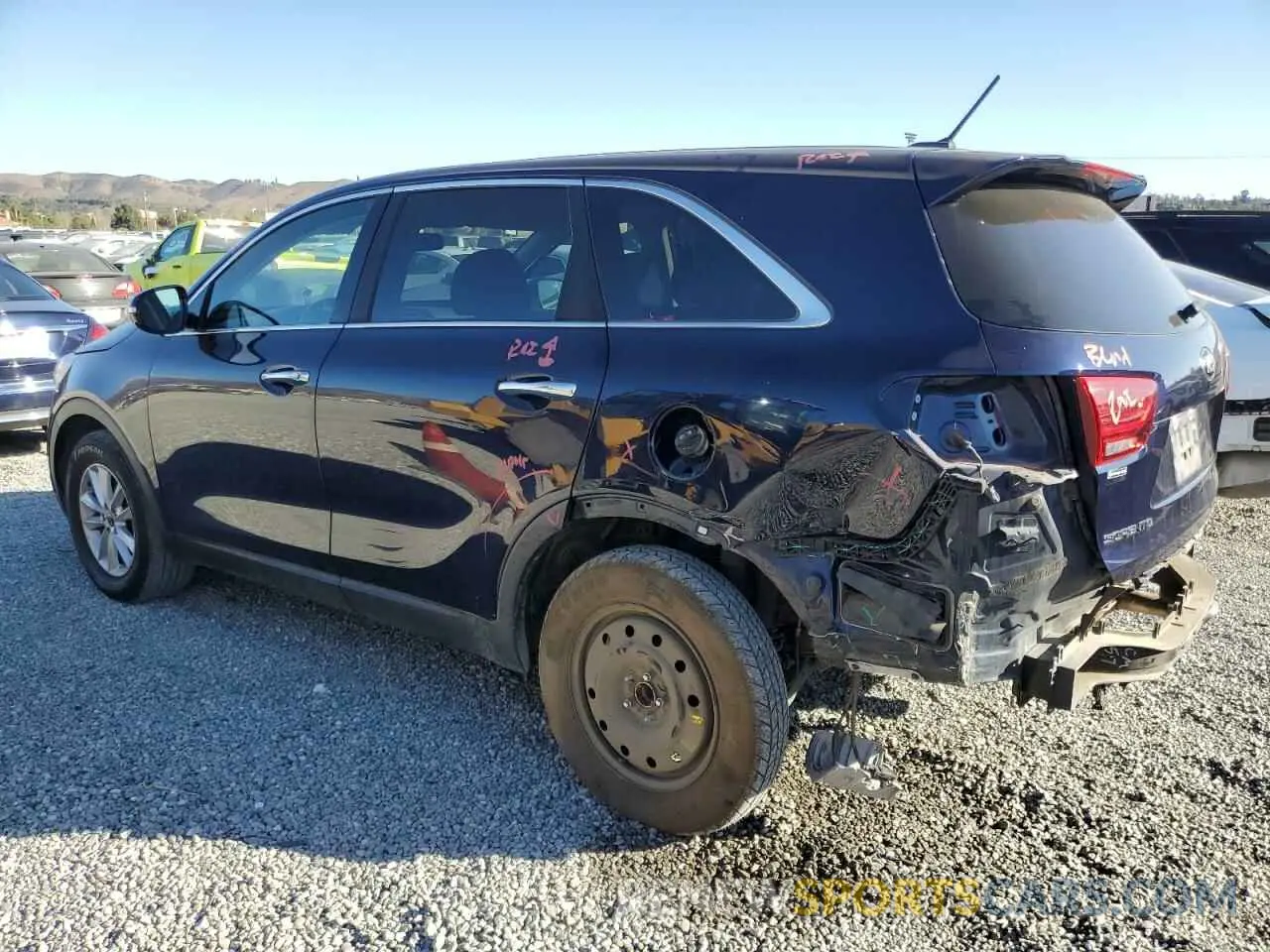 2 Photograph of a damaged car 5XYPG4A52LG618186 KIA SORENTO 2020