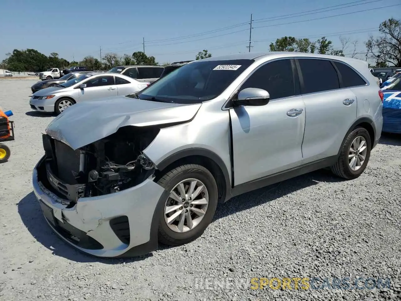 1 Photograph of a damaged car 5XYPG4A56LG621267 KIA SORENTO 2020