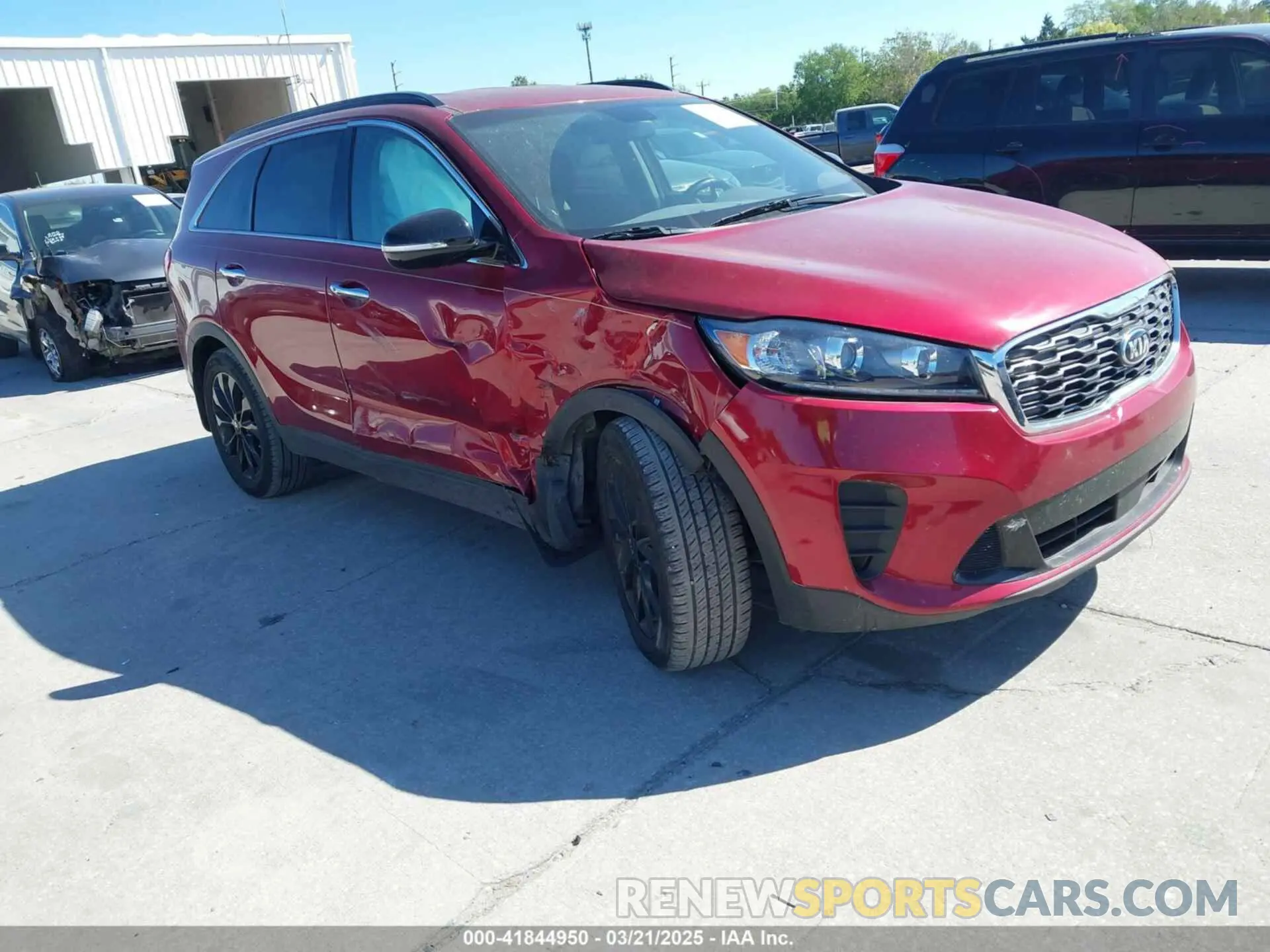 1 Photograph of a damaged car 5XYPG4A58LG710791 KIA SORENTO 2020