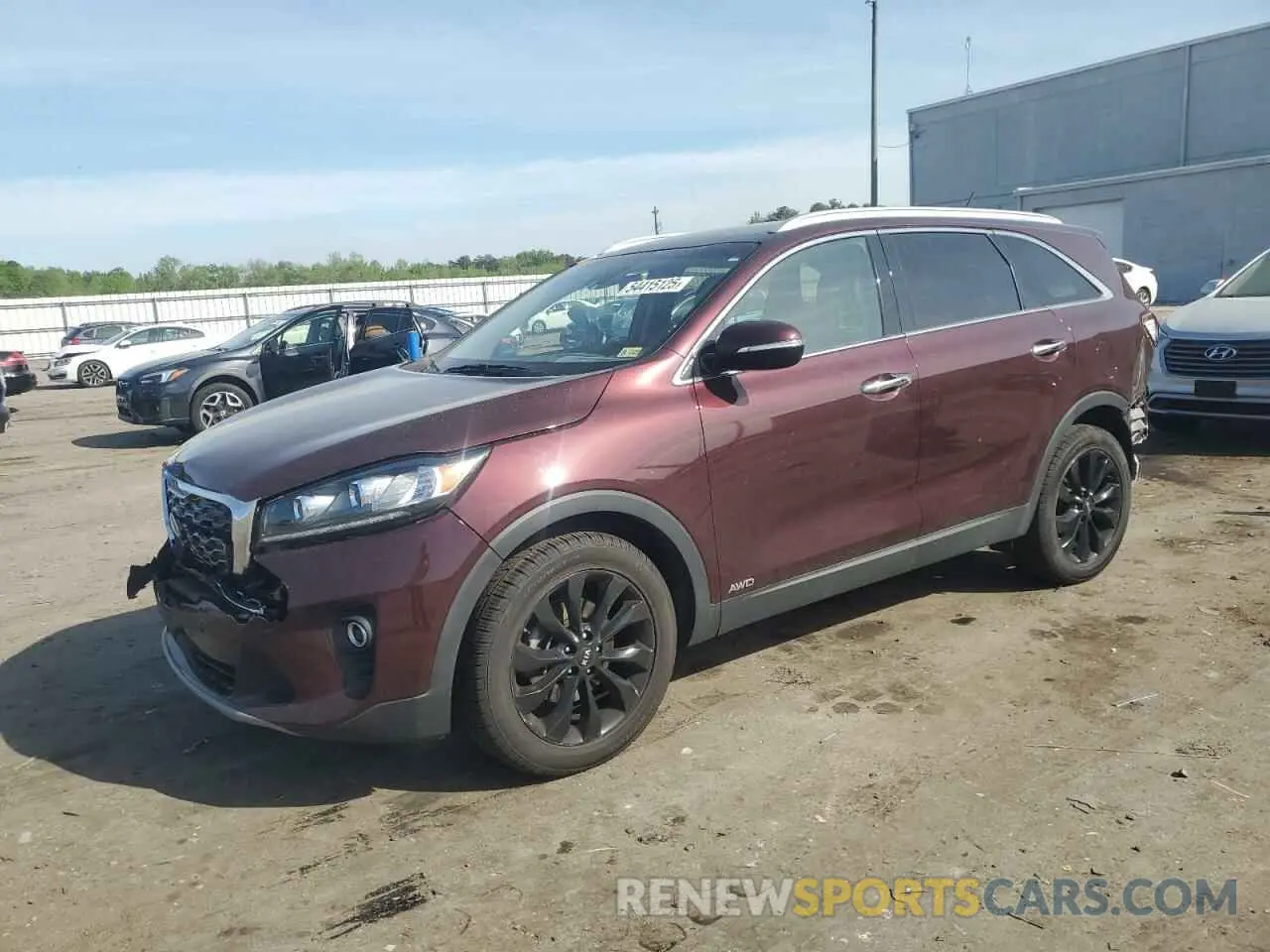 1 Photograph of a damaged car 5XYPHDA5XLG707405 KIA SORENTO 2020