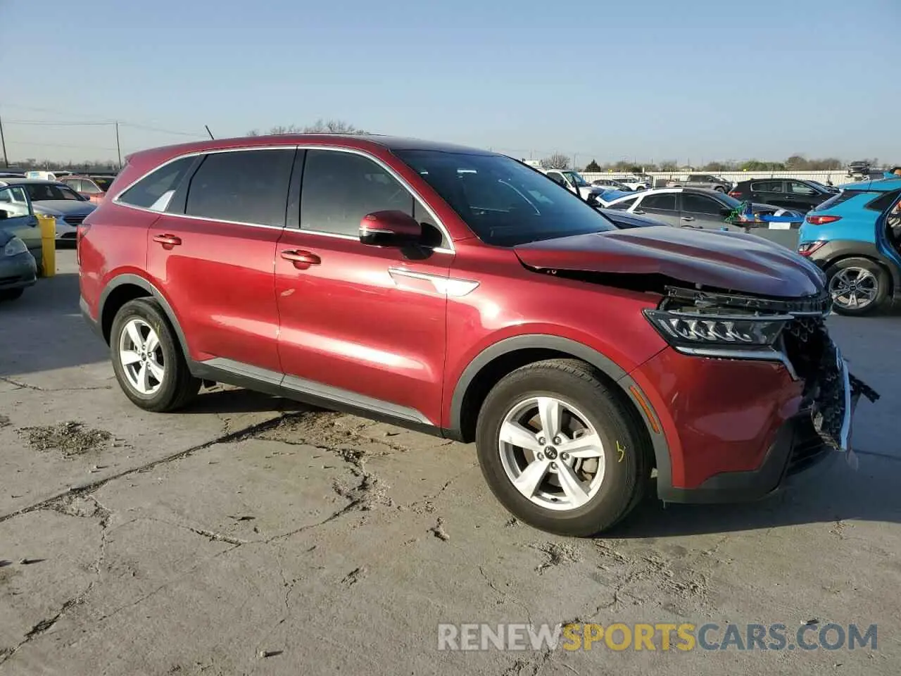 4 Photograph of a damaged car 5XYRG4LC8MG070183 KIA SORENTO 2021
