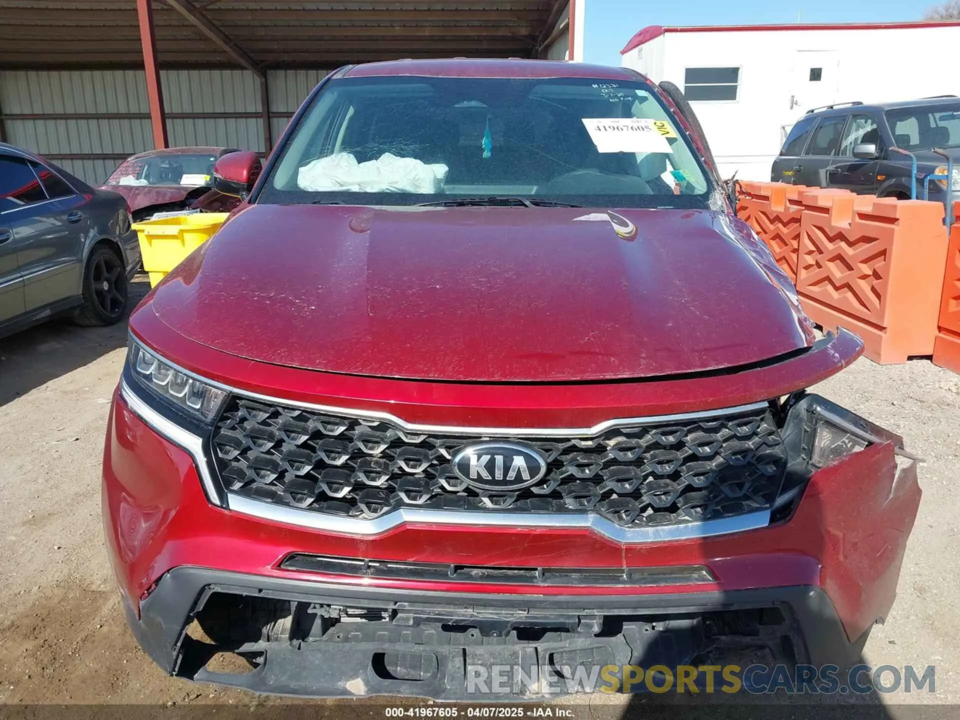 13 Photograph of a damaged car 5XYRG4LCXMG037993 KIA SORENTO 2021