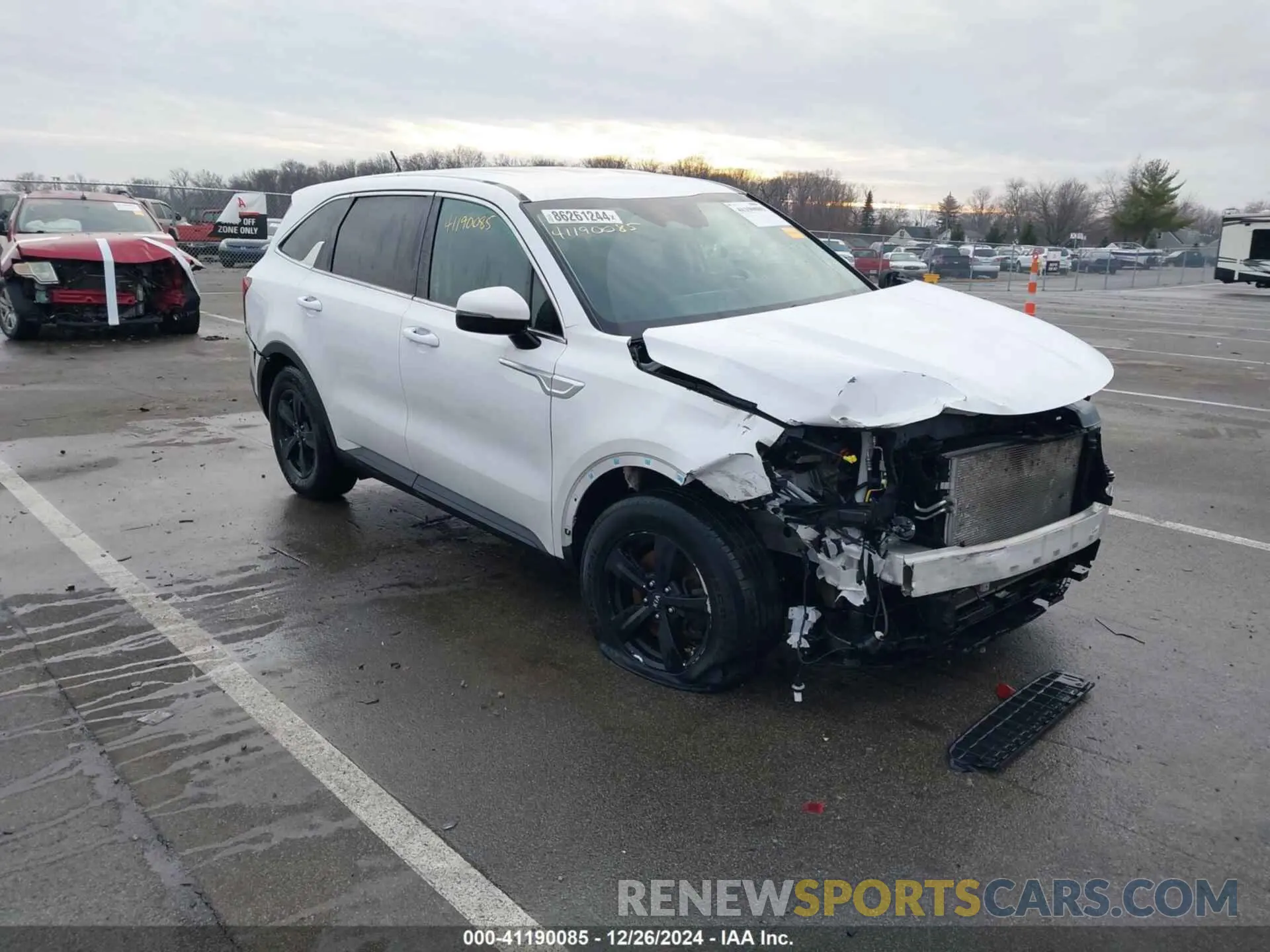 1 Photograph of a damaged car 5XYRG4LCXMG046127 KIA SORENTO 2021
