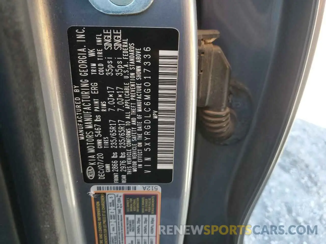 15 Photograph of a damaged car 5XYRGDLC6MG017336 KIA SORENTO 2021