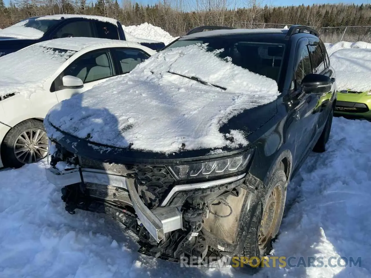 1 Photograph of a damaged car 5XYRGDLF1MG012586 KIA SORENTO 2021