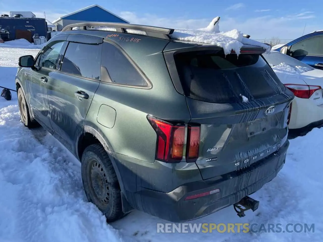 2 Photograph of a damaged car 5XYRGDLF1MG012586 KIA SORENTO 2021