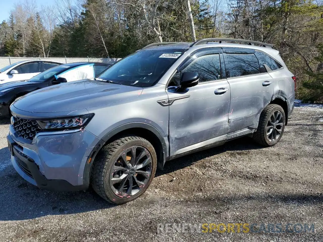 1 Photograph of a damaged car 5XYRGDLF9MG042094 KIA SORENTO 2021