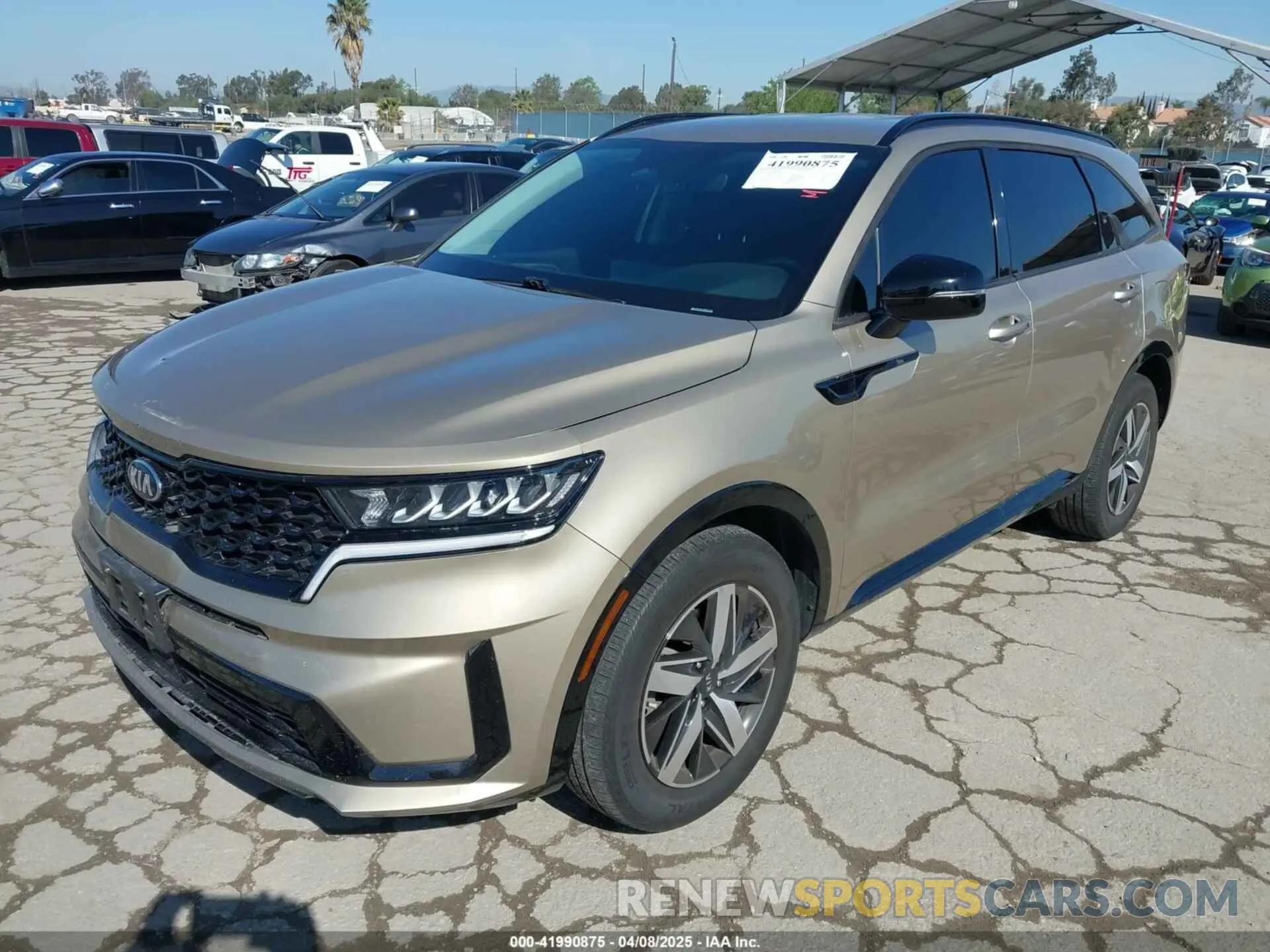 2 Photograph of a damaged car 5XYRH4LF2MG011475 KIA SORENTO 2021