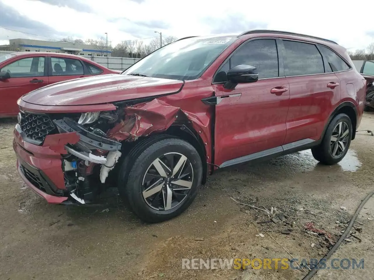 1 Photograph of a damaged car 5XYRH4LF5MG070407 KIA SORENTO 2021