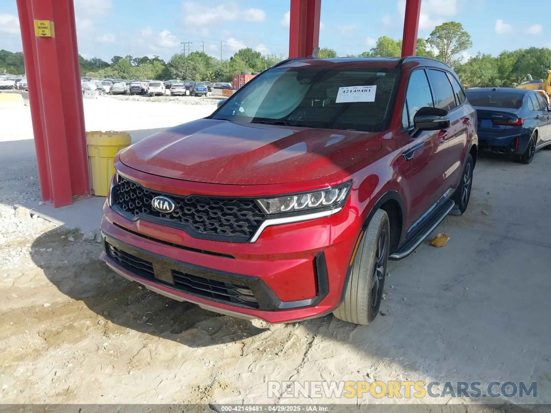 2 Photograph of a damaged car 5XYRH4LF8MG035215 KIA SORENTO 2021