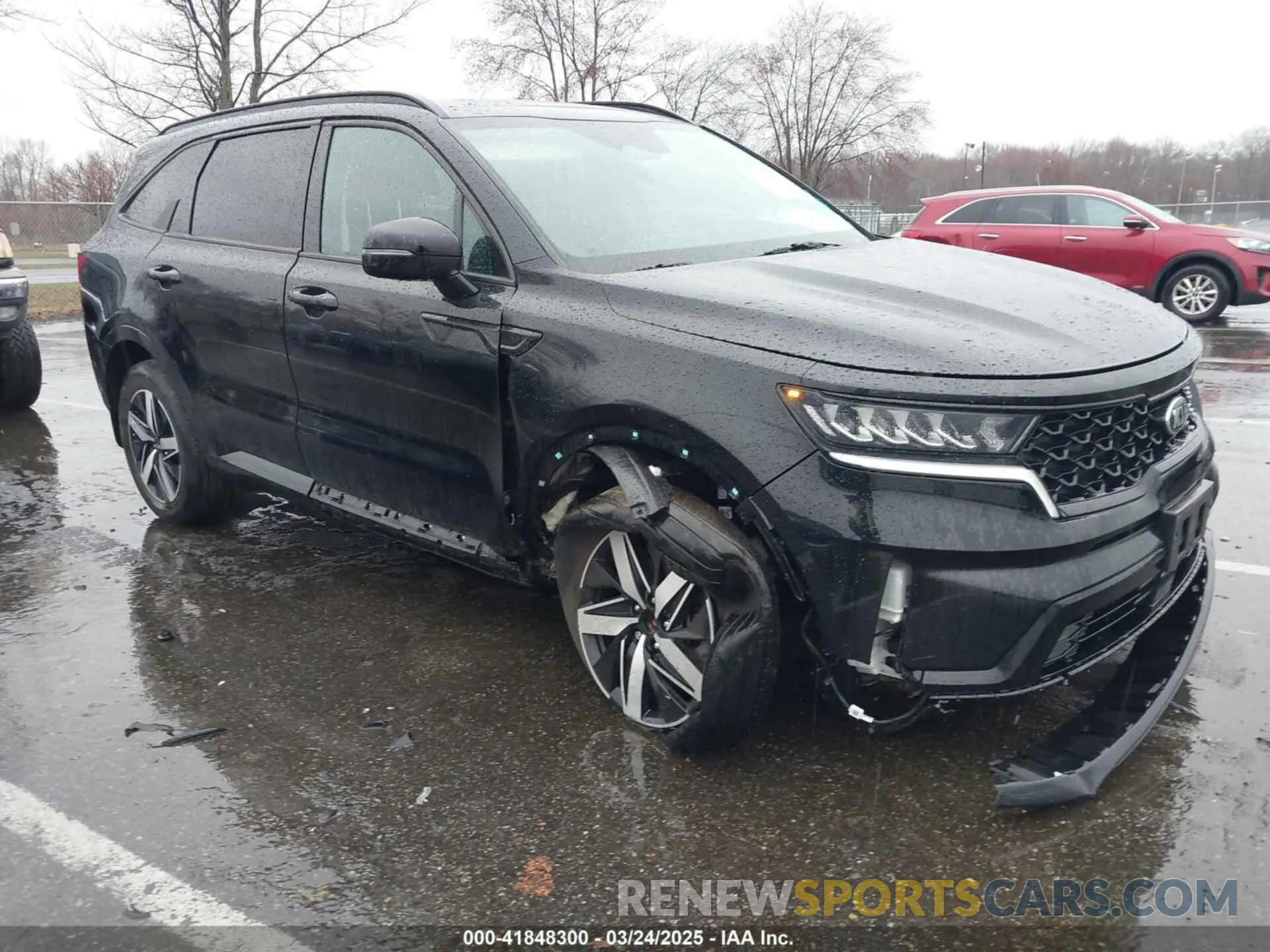 1 Photograph of a damaged car 5XYRHDLF4MG056093 KIA SORENTO 2021