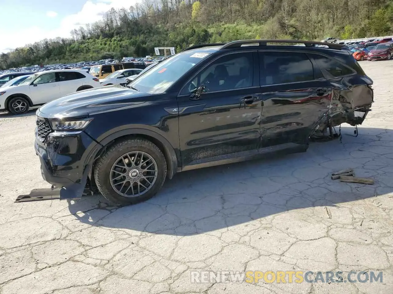 1 Photograph of a damaged car 5XYRHDLF8MG064326 KIA SORENTO 2021