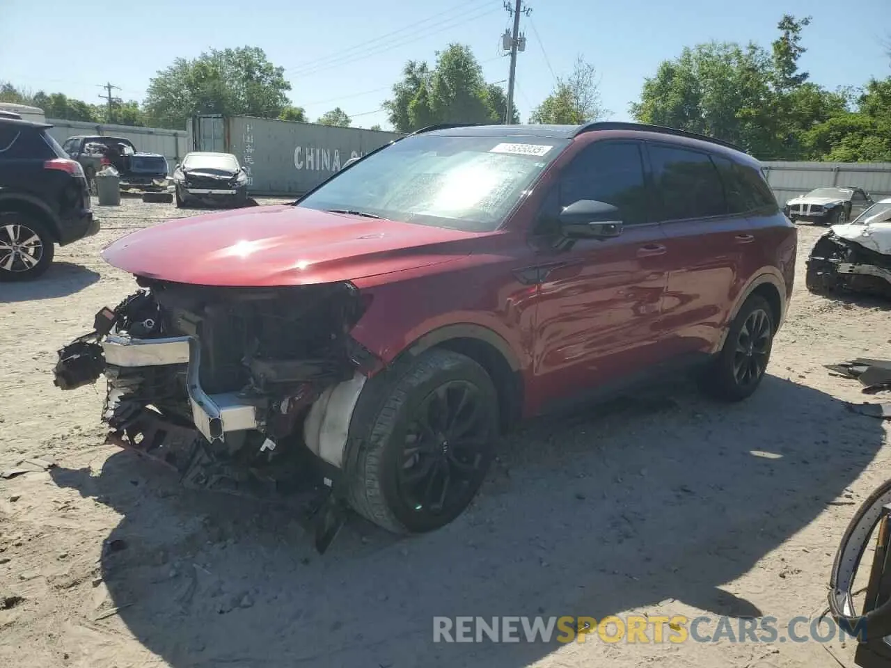 1 Photograph of a damaged car 5XYRK4LF0MG044721 KIA SORENTO 2021
