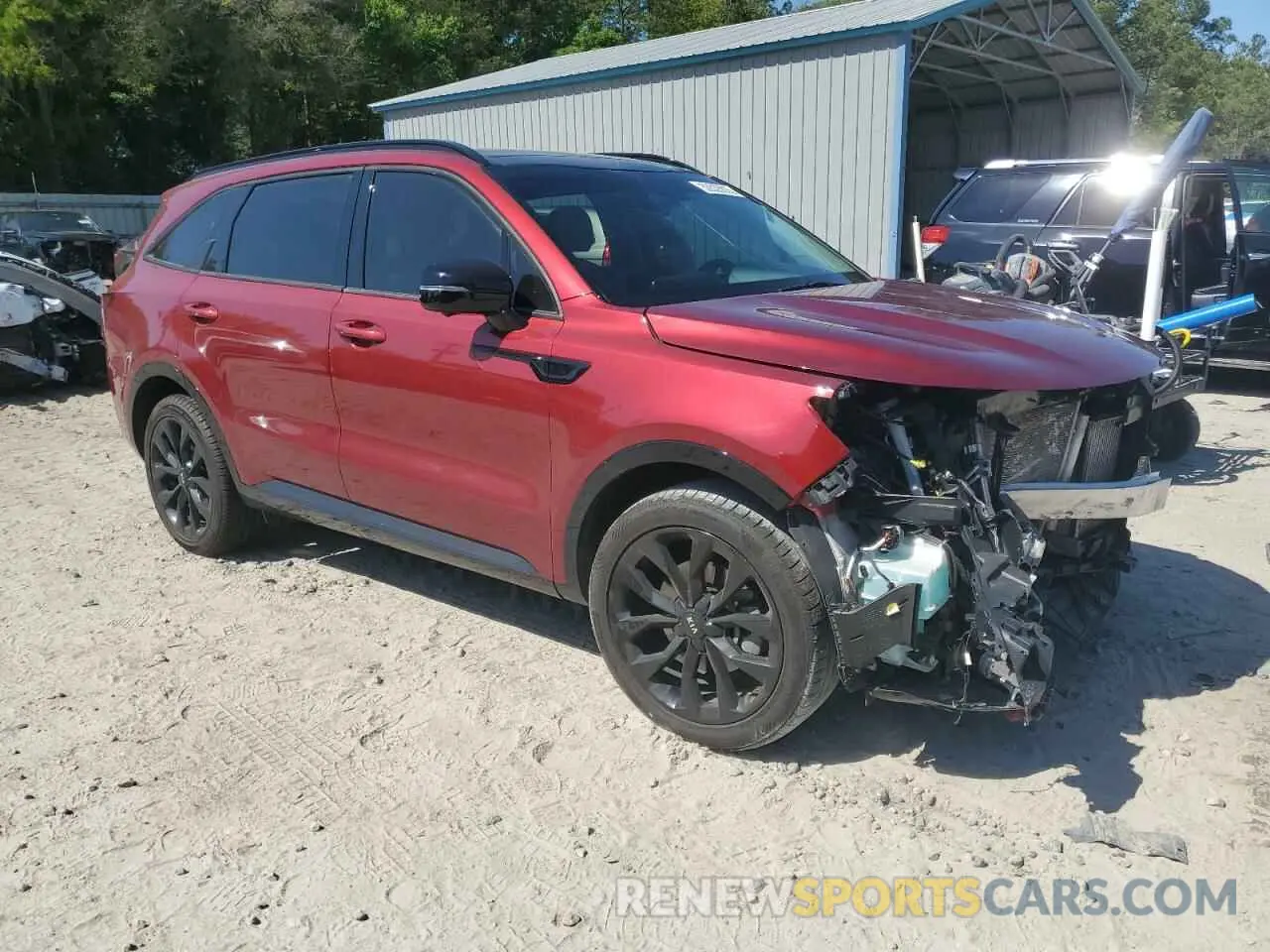 4 Photograph of a damaged car 5XYRK4LF0MG044721 KIA SORENTO 2021