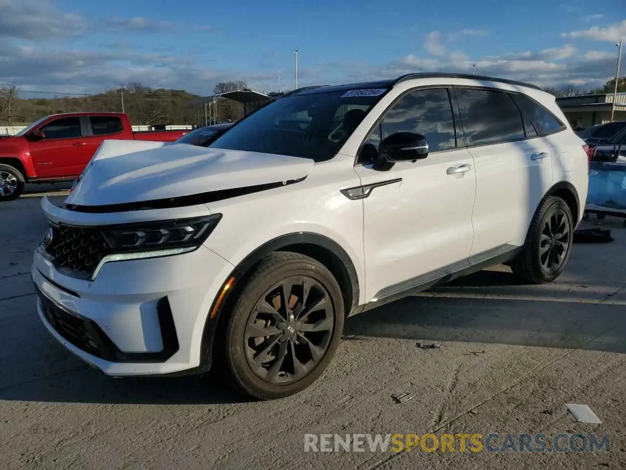 1 Photograph of a damaged car 5XYRK4LF0MG056738 KIA SORENTO 2021