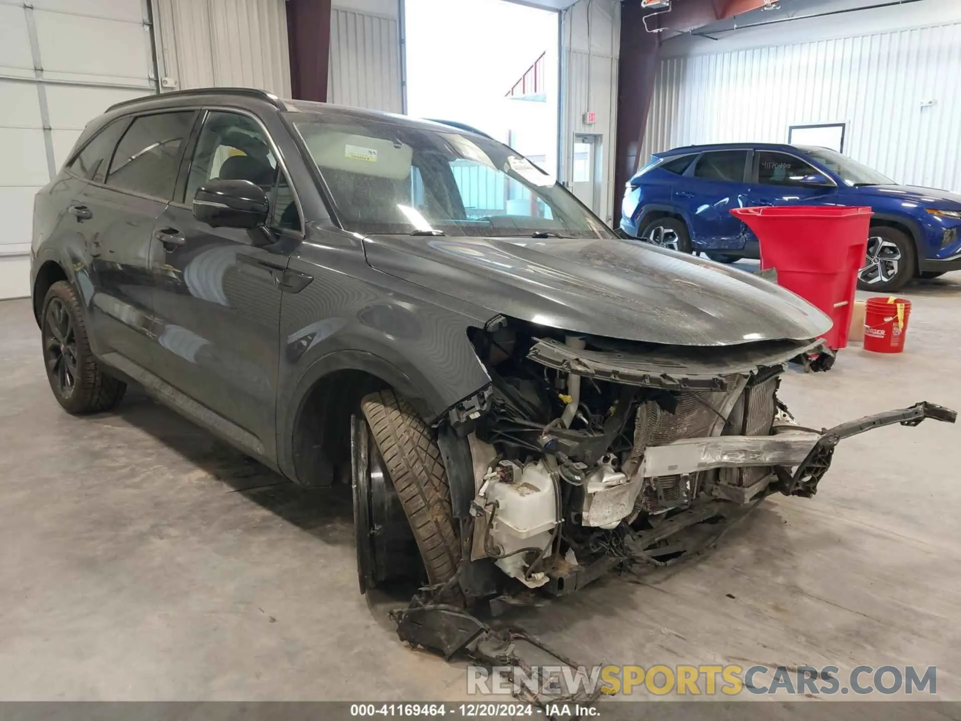 1 Photograph of a damaged car 5XYRK4LF1MG012179 KIA SORENTO 2021