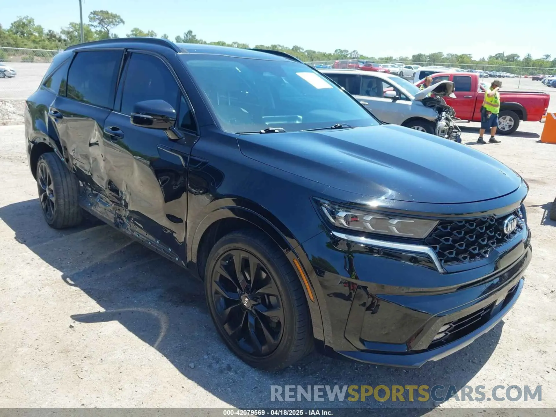 1 Photograph of a damaged car 5XYRK4LF1MG035297 KIA SORENTO 2021