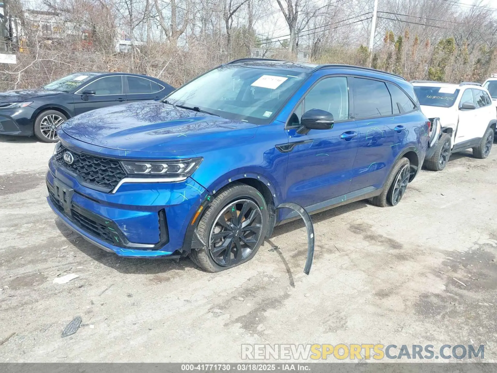2 Photograph of a damaged car 5XYRK4LF1MG073547 KIA SORENTO 2021