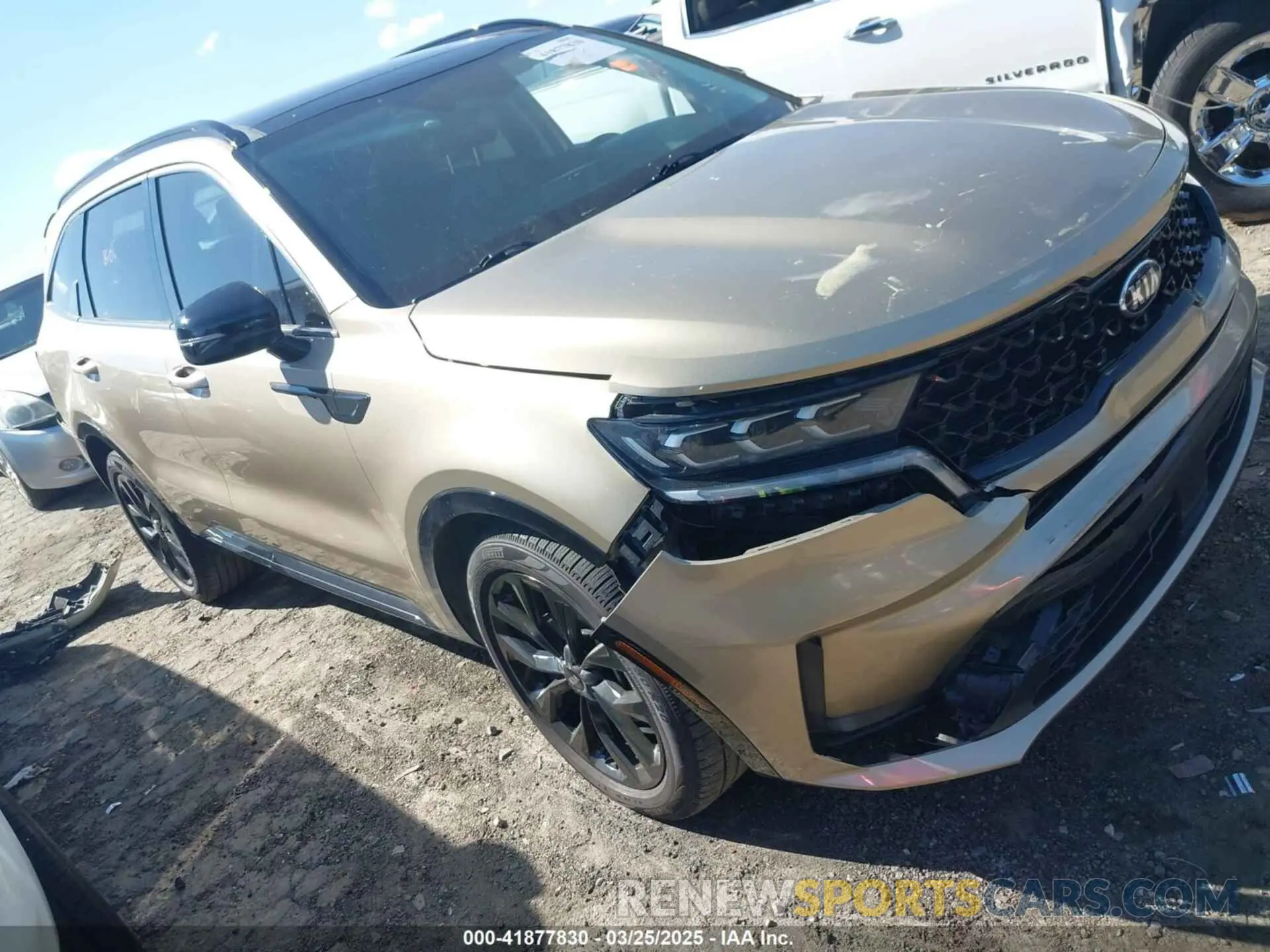 1 Photograph of a damaged car 5XYRK4LF3MG034586 KIA SORENTO 2021