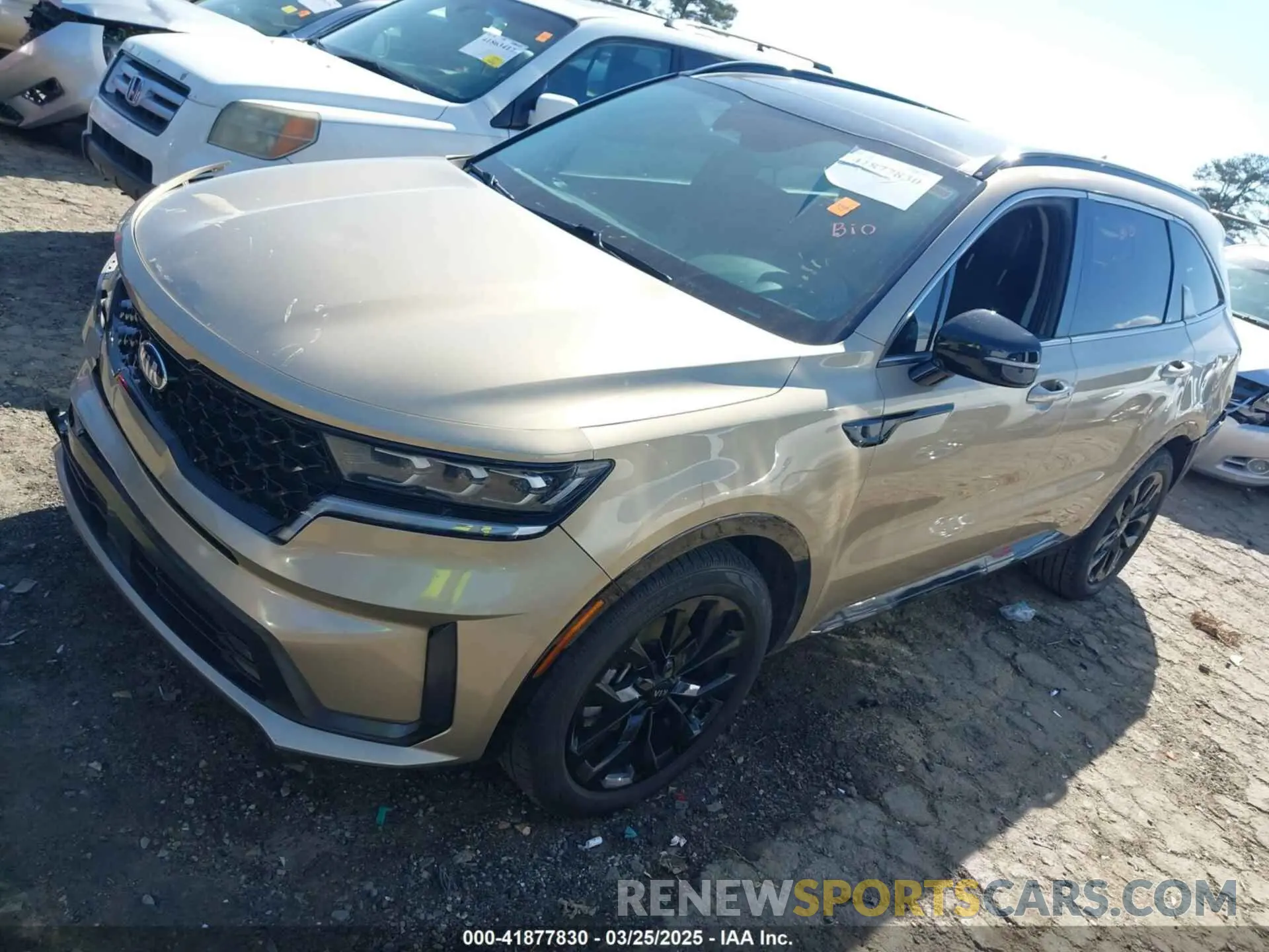 2 Photograph of a damaged car 5XYRK4LF3MG034586 KIA SORENTO 2021