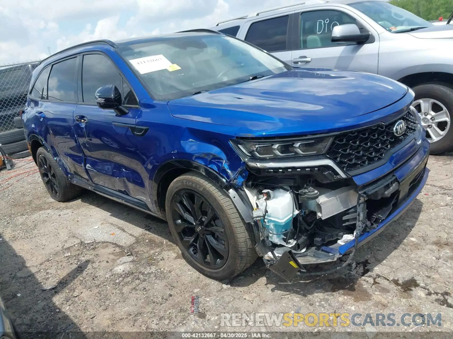 1 Photograph of a damaged car 5XYRK4LF5MG028384 KIA SORENTO 2021