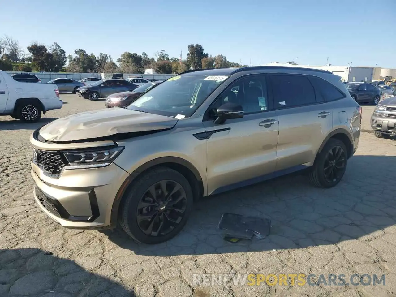 1 Photograph of a damaged car 5XYRK4LF5MG038347 KIA SORENTO 2021