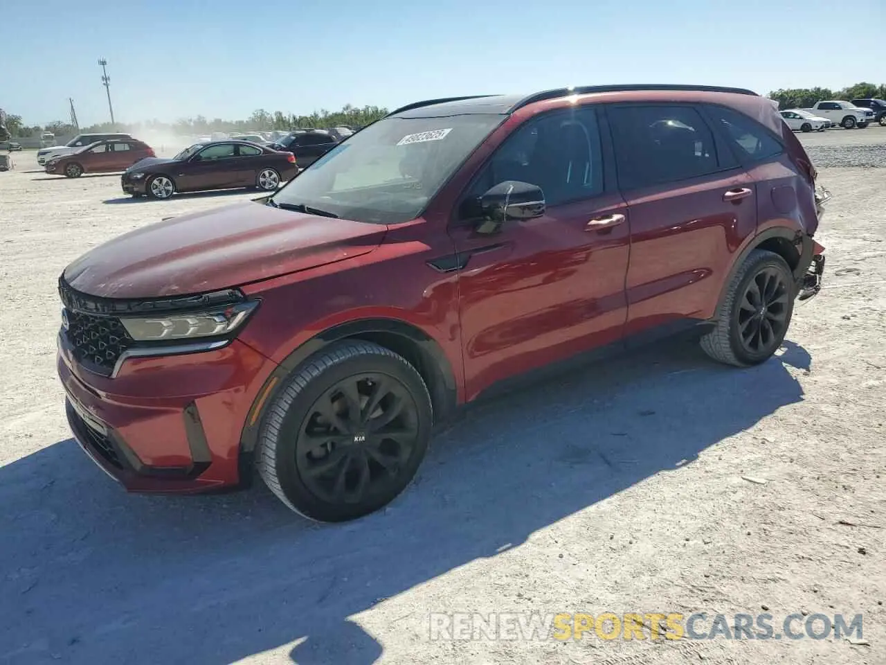 1 Photograph of a damaged car 5XYRK4LFXMG052843 KIA SORENTO 2021