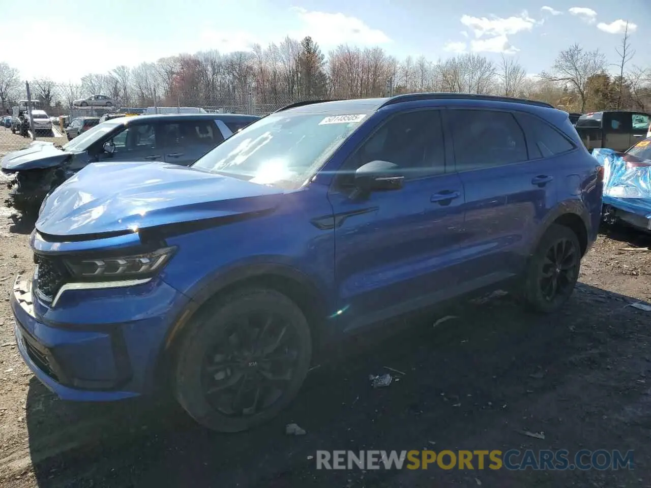 1 Photograph of a damaged car 5XYRKDLF2MG014720 KIA SORENTO 2021