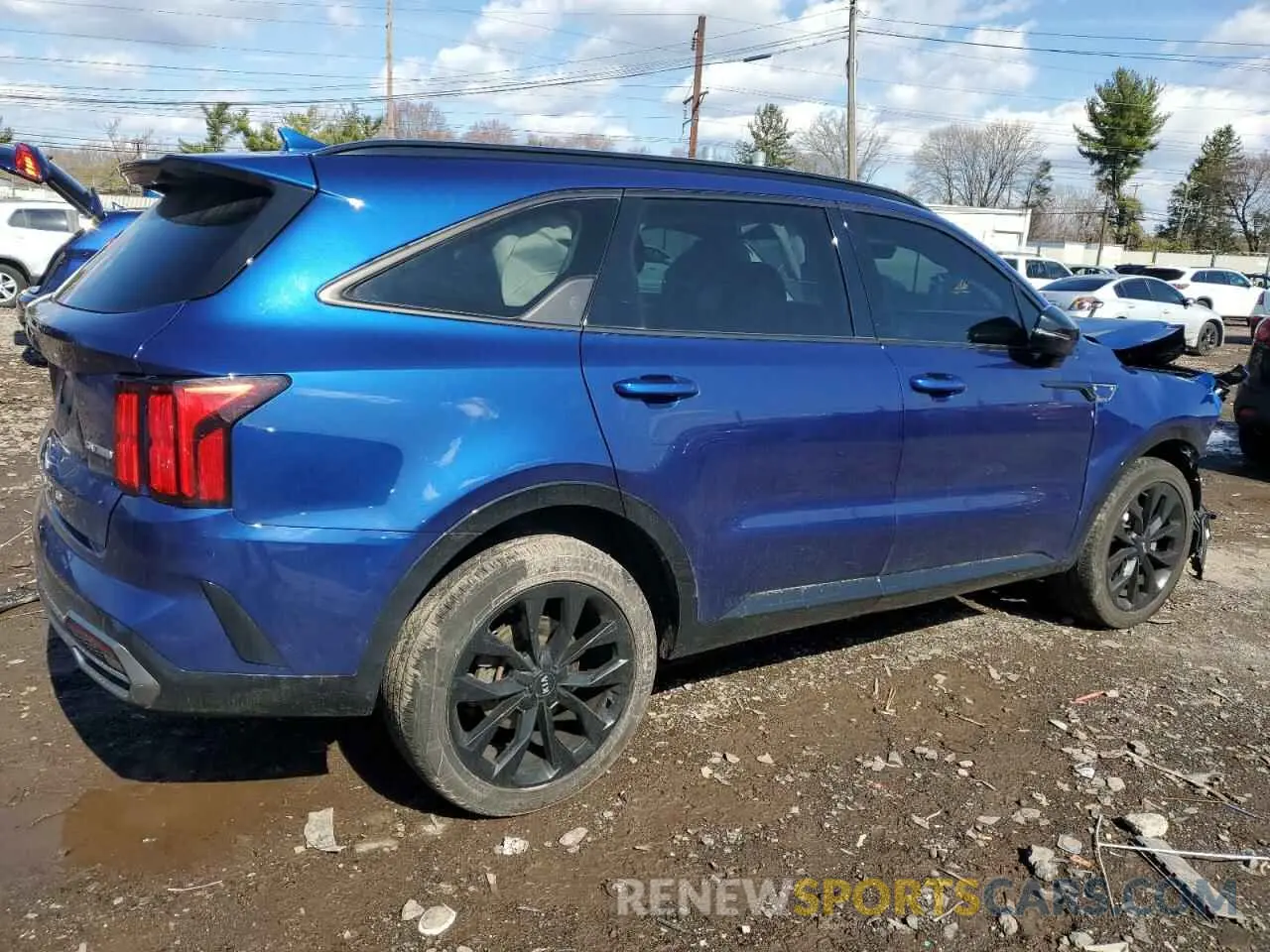 3 Photograph of a damaged car 5XYRKDLF2MG014720 KIA SORENTO 2021