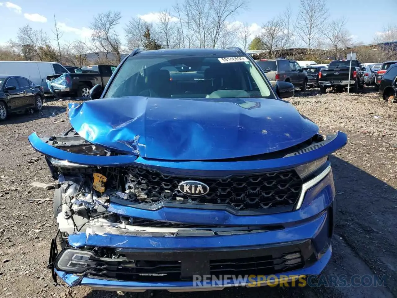 5 Photograph of a damaged car 5XYRKDLF2MG014720 KIA SORENTO 2021