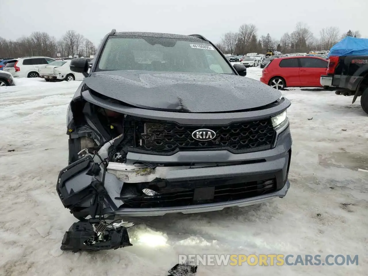 5 Photograph of a damaged car 5XYRKDLF3MG045264 KIA SORENTO 2021