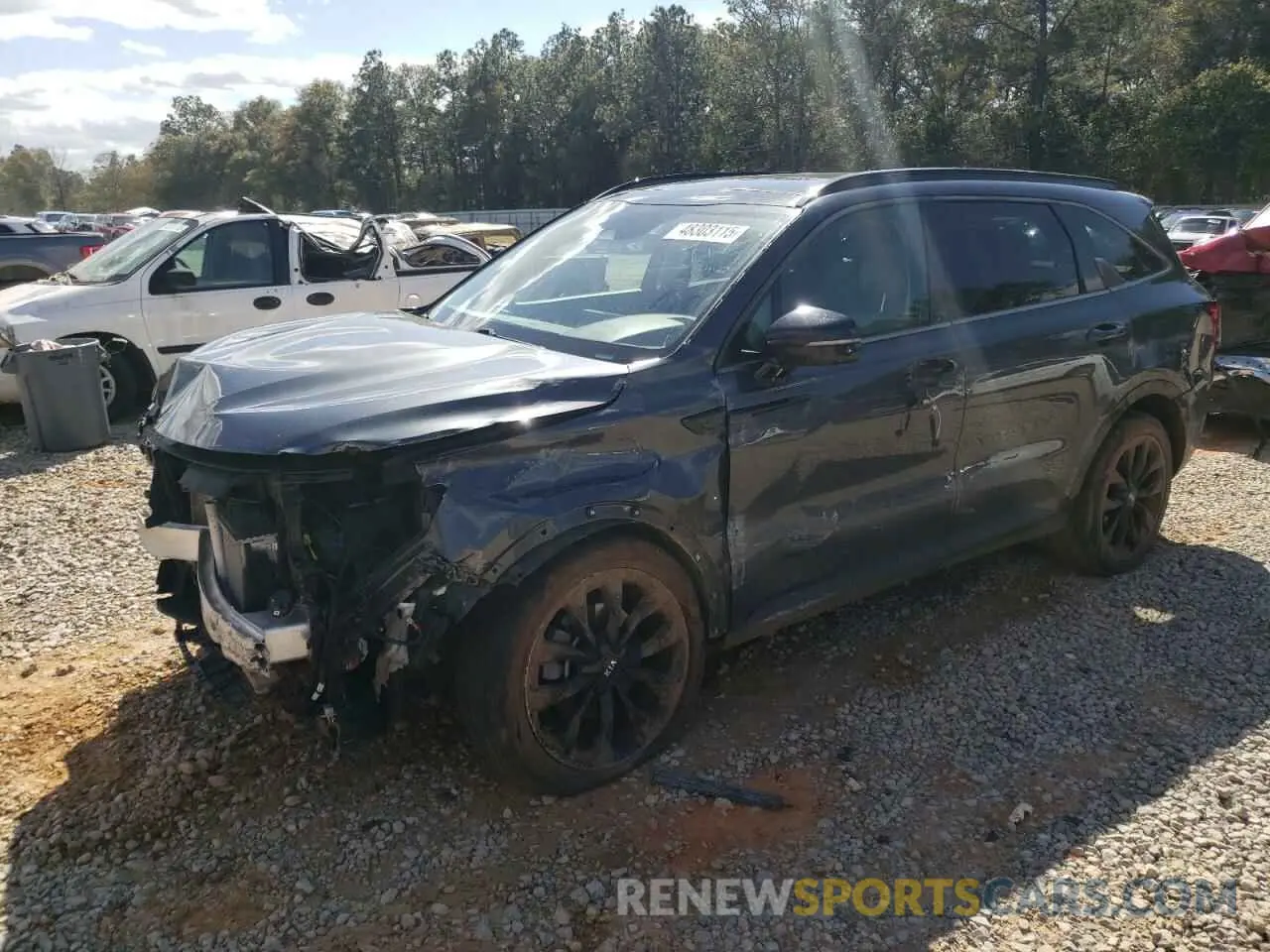 1 Photograph of a damaged car 5XYRKDLF5MG031804 KIA SORENTO 2021