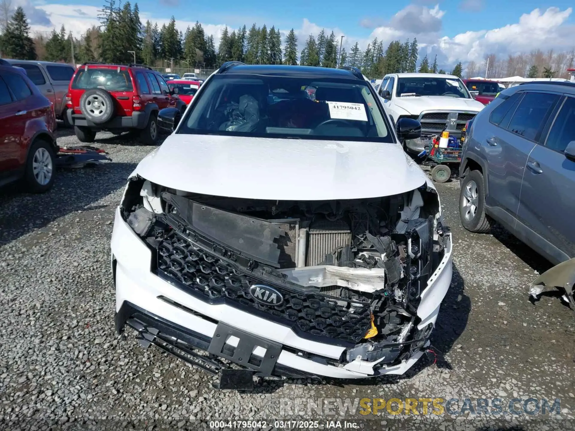 13 Photograph of a damaged car 5XYRKDLF5MG042916 KIA SORENTO 2021