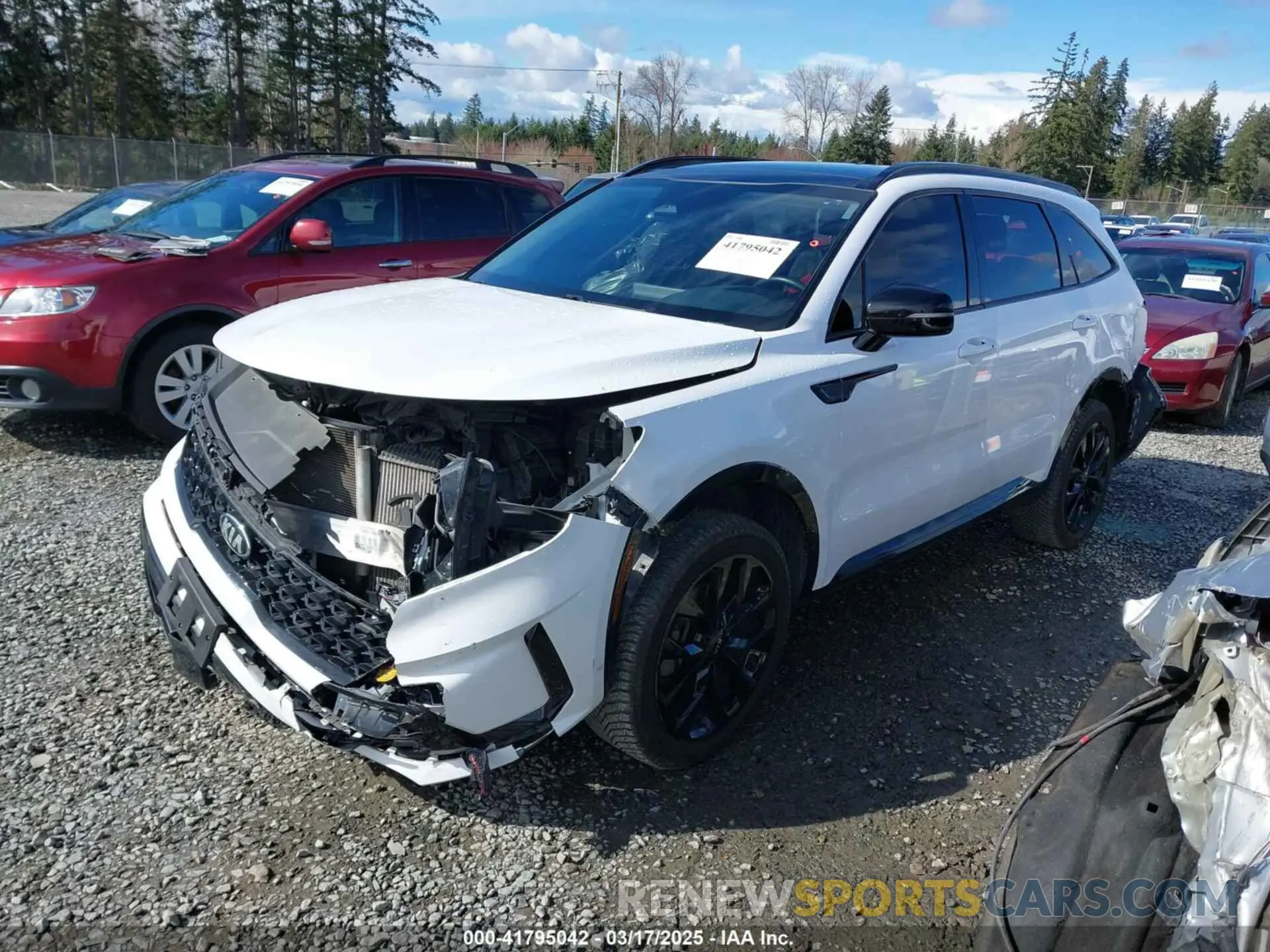 2 Photograph of a damaged car 5XYRKDLF5MG042916 KIA SORENTO 2021