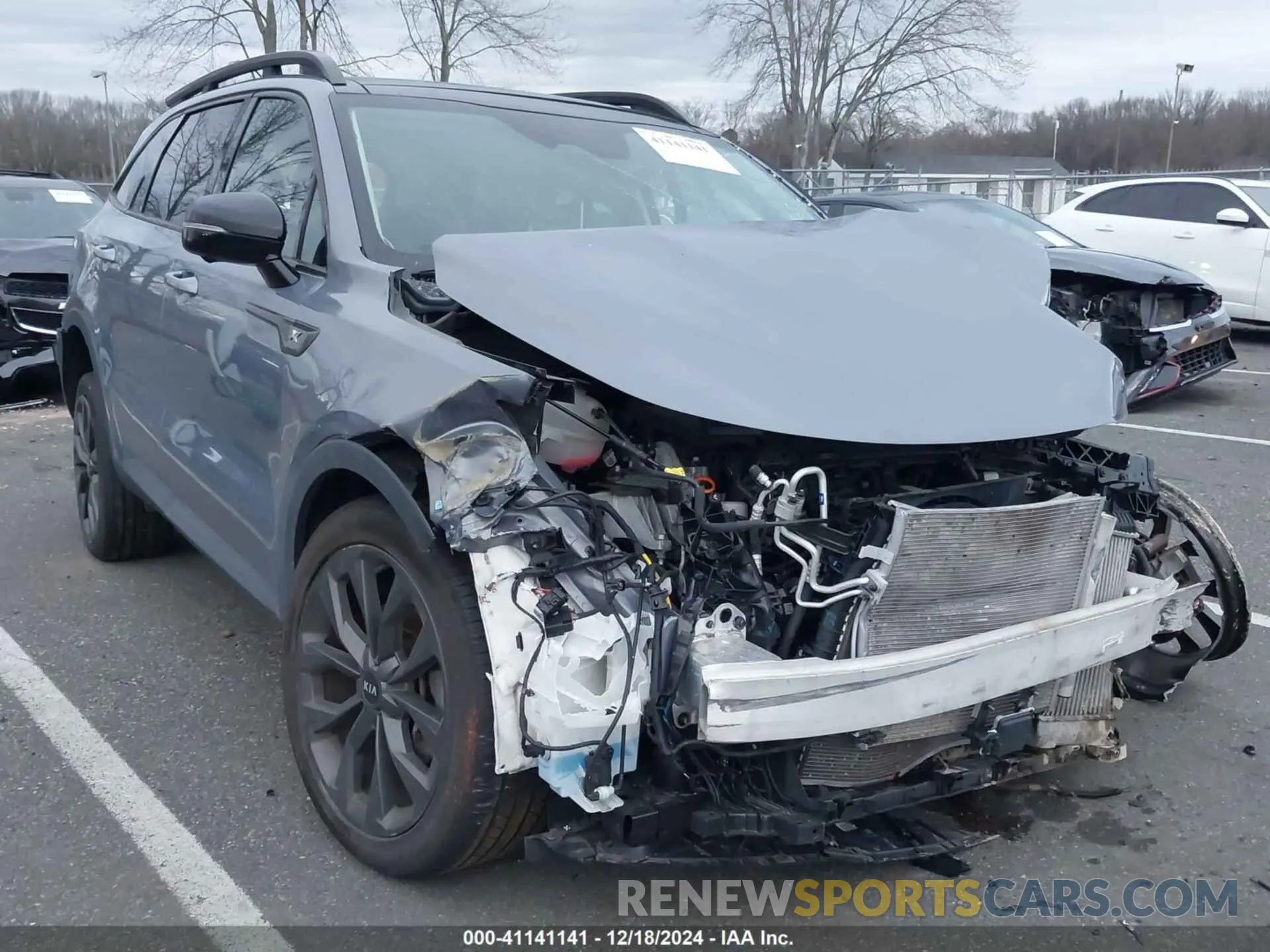 1 Photograph of a damaged car 5XYRKDLF6MG042391 KIA SORENTO 2021