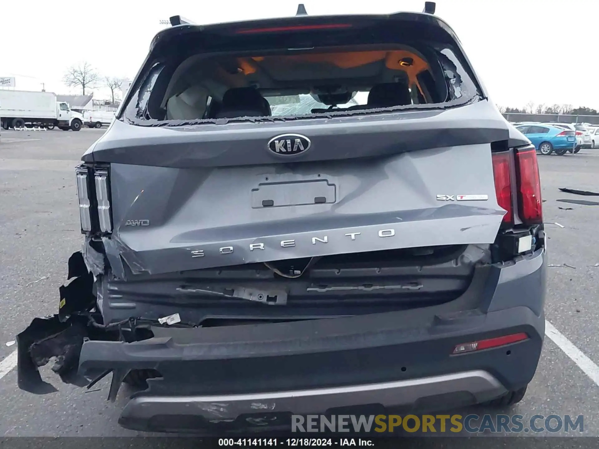 16 Photograph of a damaged car 5XYRKDLF6MG042391 KIA SORENTO 2021