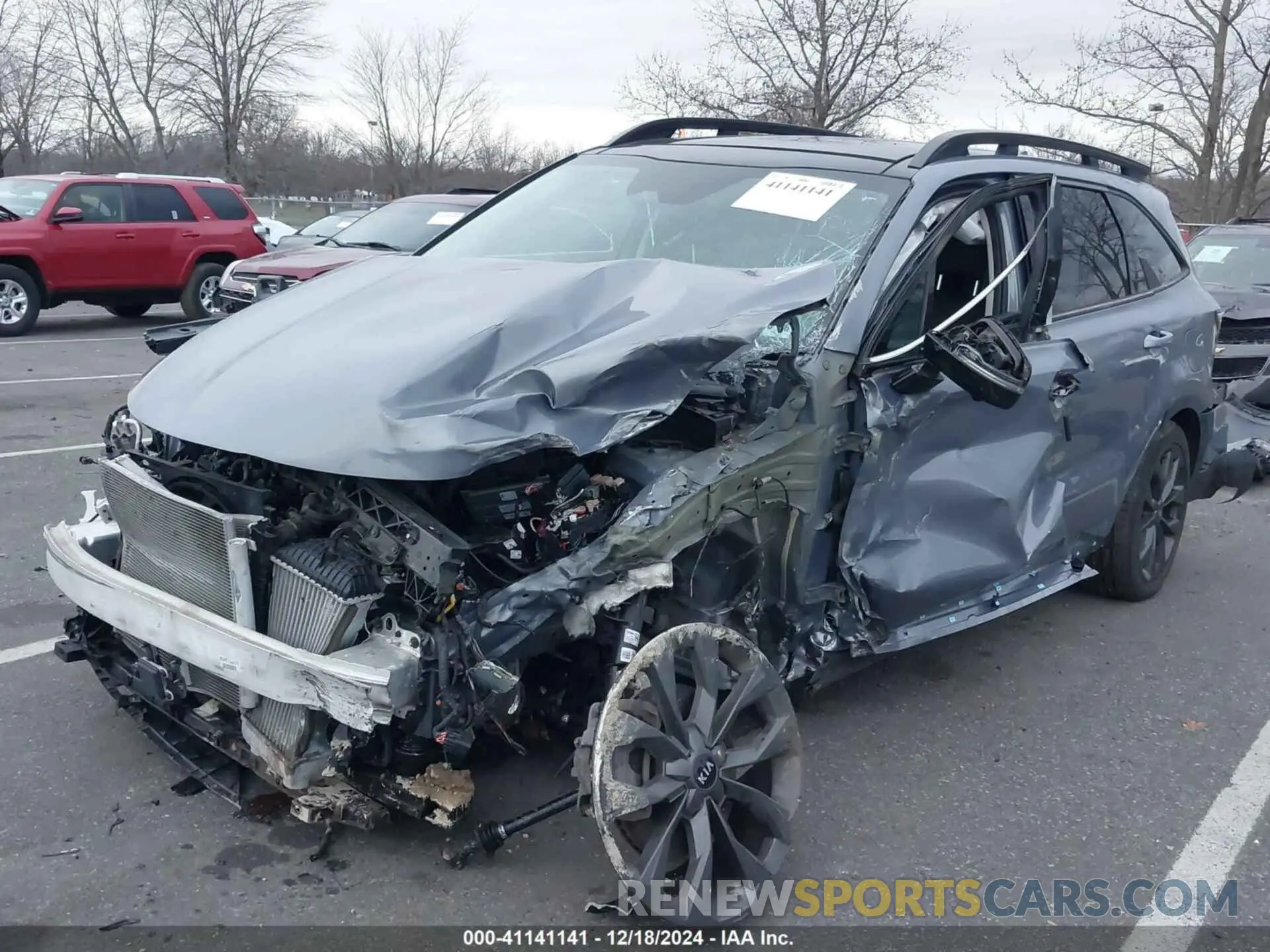 2 Photograph of a damaged car 5XYRKDLF6MG042391 KIA SORENTO 2021