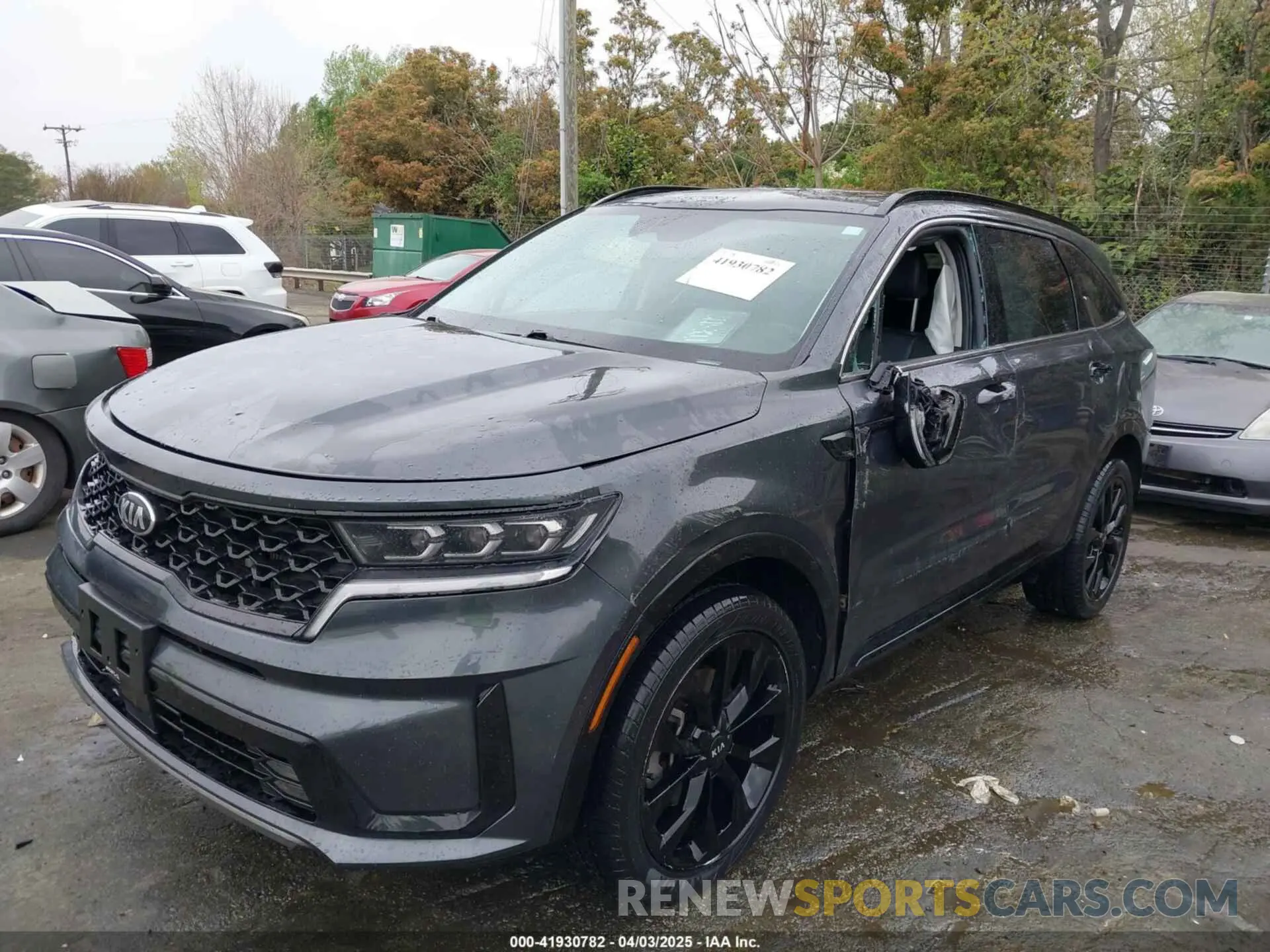 2 Photograph of a damaged car 5XYRKDLF6MG053911 KIA SORENTO 2021
