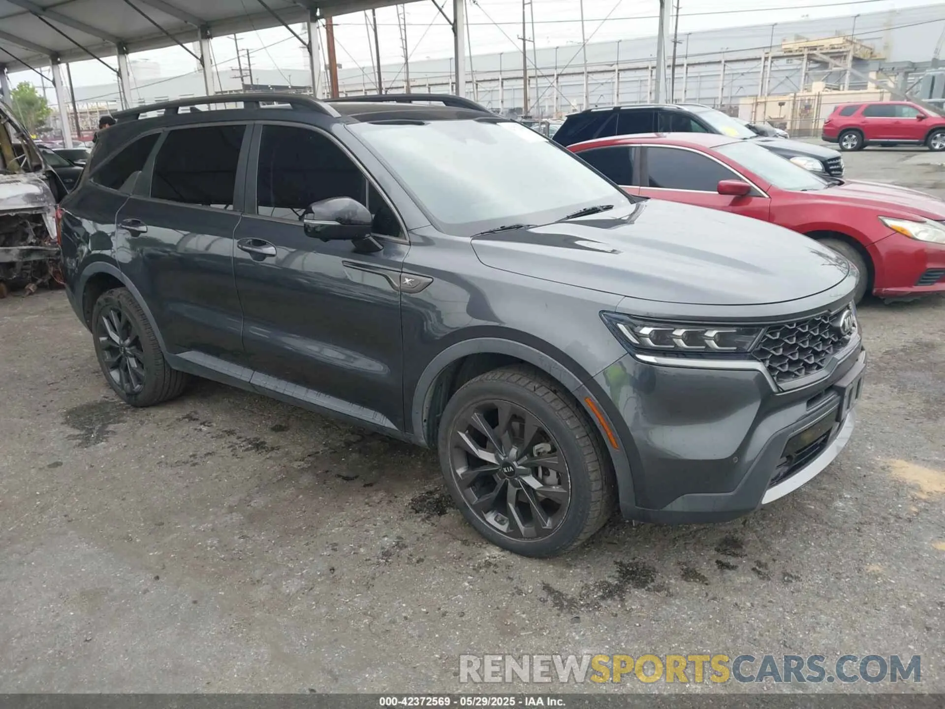 1 Photograph of a damaged car 5XYRKDLF7MG016494 KIA SORENTO 2021